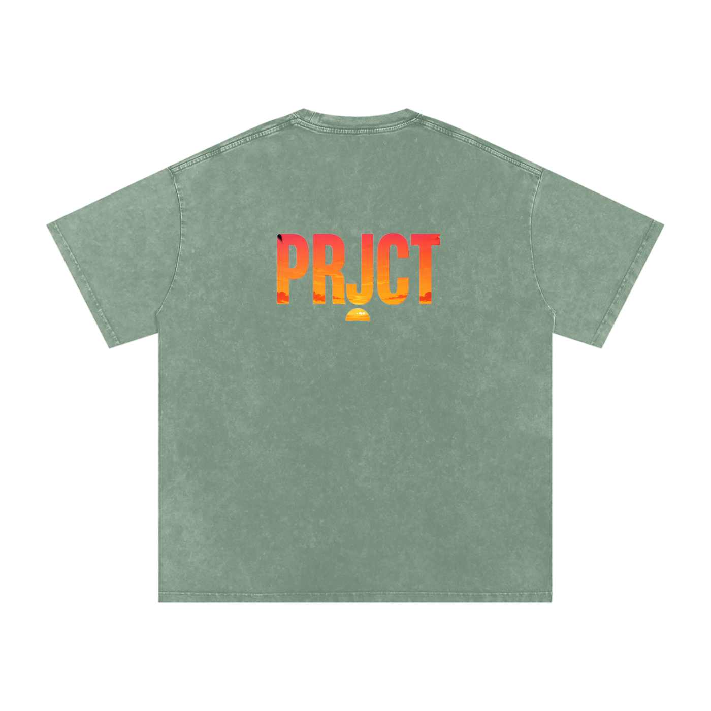 "PRJCT - Sunset Vibes - Snow Washed Oversized Tee" ...