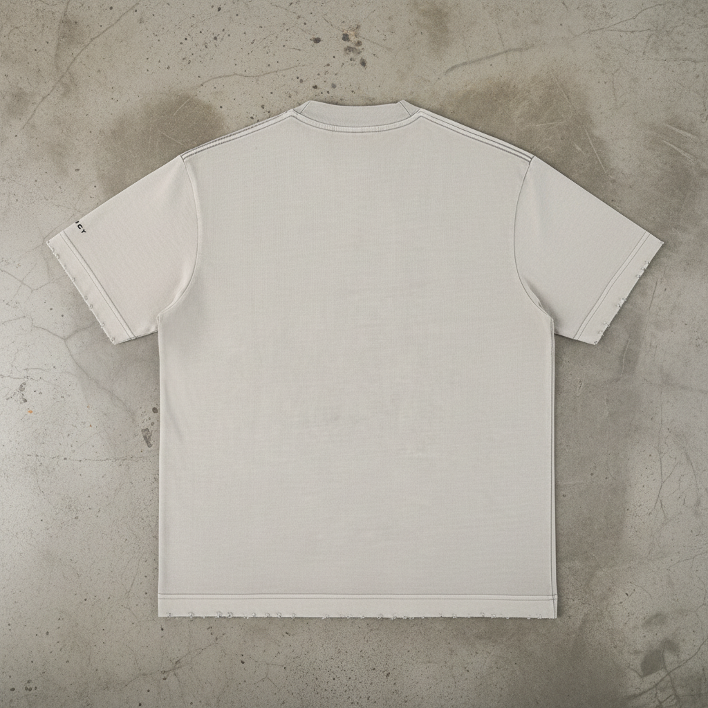 "PRJCT Signature Tee" ... Heavyweight, vintage, washed & frayed
