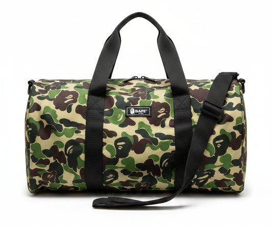 "BAPE Camo Duffle Bag" ...