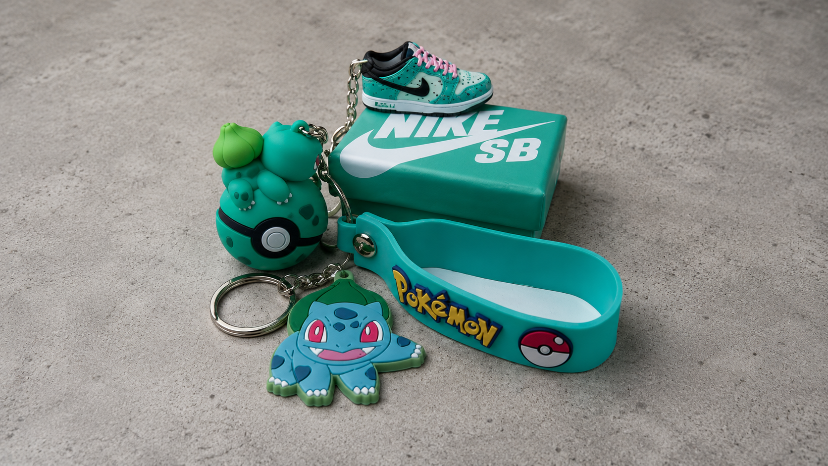 "Nike Dunk - Bulbasaur Edition" Key Chain ...